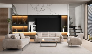 Aura Koltuk Takımı 3+3+1  