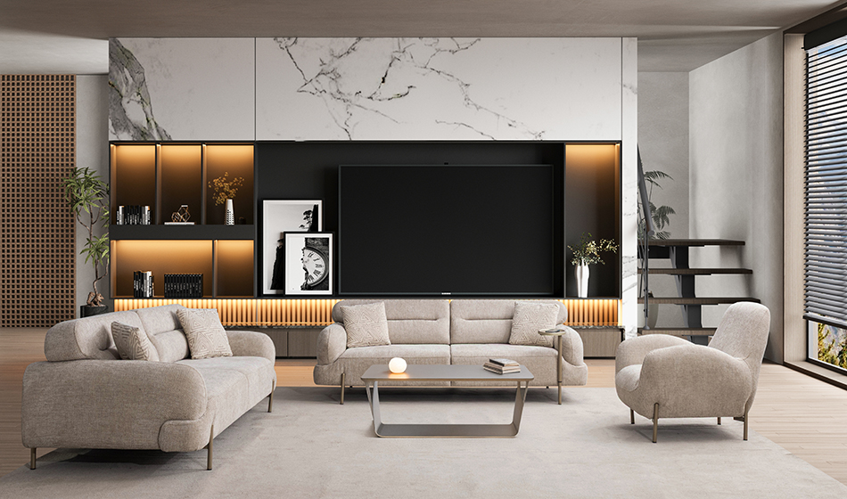 Aura Koltuk Takımı 3+3+1 