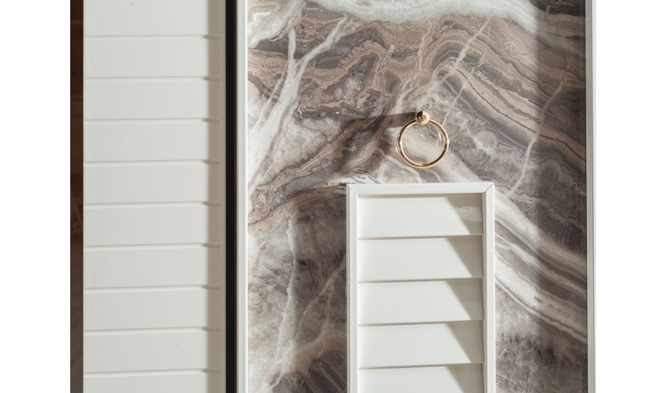 rustik yatak başlığı