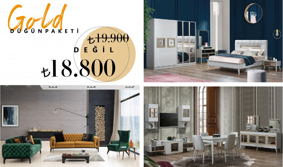 Gold Dugun Paketi Inegol Mobilya