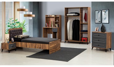 Loft Genç Odası Takımı (ANTRASIT) 